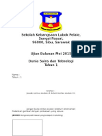 Soalan Ujian May 2015 DST Tahun 1