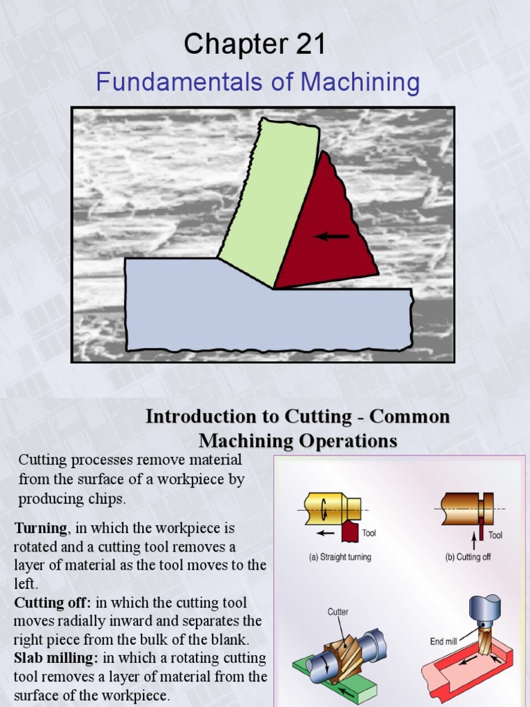 Ch21 Fundamentals of Cutting | PDF | Machining | Wear