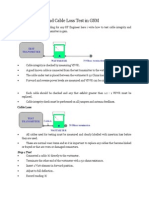 Cable Integrity and Cable Loss Test in GSM