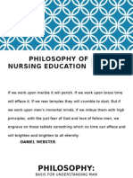 Philosophy of Nursing Education: By: Maridel P. Tomas, RN