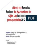 La Gestión de Foro en Servicios Sociales: Su Gasto Real en 2014