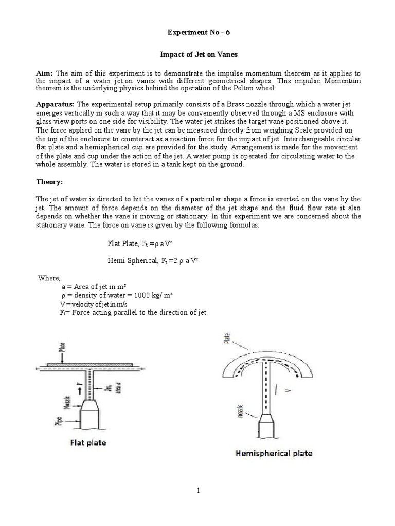Impact Of Jet On Vanes Notes Pdf – UTXHF