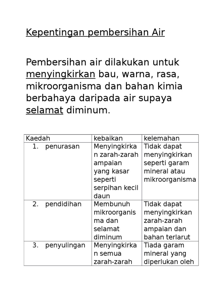 Bab 4 Kaedah Pembersihan Air Pdf