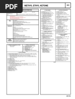 Methyl Ethyl Ketone: Cautionary Response Information