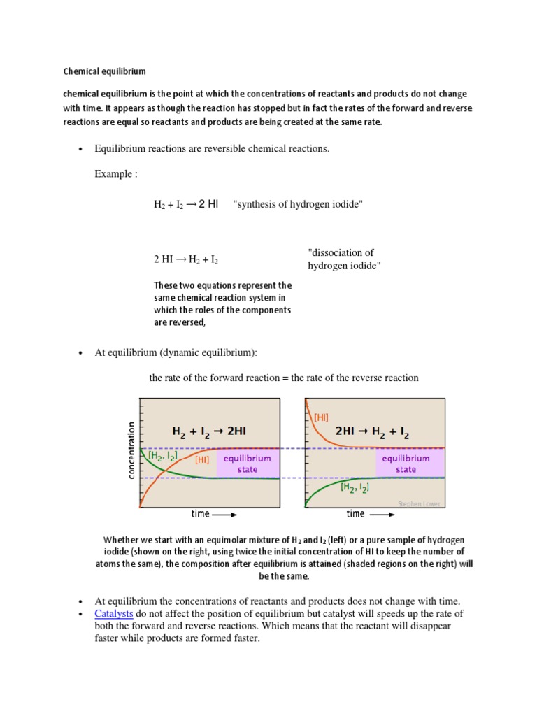 Understanding Chemical Equilibrium | PDF
