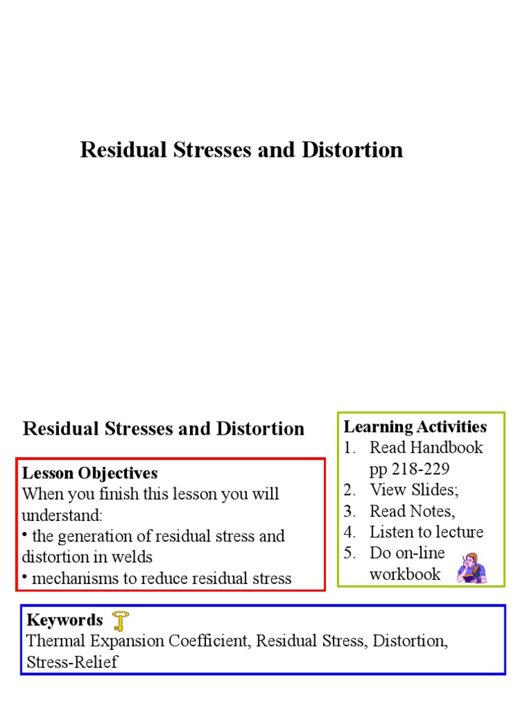 6 Residual Stresses and Distortion | PDF | Science & Mathematics
