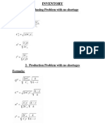 Inventory Formula