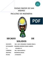 Secado de Solidos