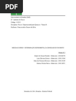 Experimento 1 - Medidas e Erros