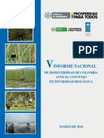 Minambiente 2014-V Informe Nacional de Biodiversidad de Colombia