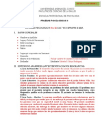 FORMATO INFORME Inventario Clínico Multiaxial Millon