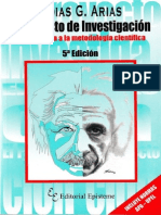 Fidias G. Arias, El Proyecto de Investigación, 5ta. Edición-. Edición-. Edición PDF