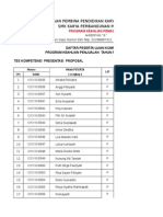 Daftar Hadir Peserta Ujikom Pemasaran