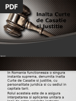 Inalta Curte de Casatie Si Justitie