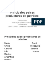 Principales Países Productores de Petróleo
