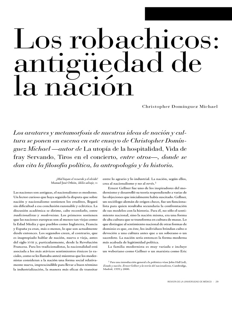 Los robachicos y la nación moderna | PDF | Nación | Nueva españa