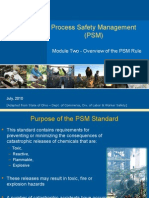 Process Safety Management (PSM) : Module Two - Overview of The PSM Rule