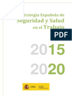 Estrategia Espanola de Seguridad y Salud en El Trabajo 2015-2020