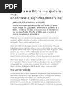 A Ciência e a Bíblia Me Ajudaram a Encontrar o Significado Da Vida