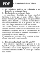 Direito Tributário - Princípios - Limitação Do Poder de Tributar