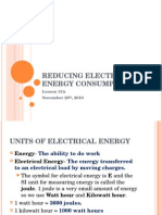 Snc1d U2 Lesson 13 Reducing Electrical Energy Consumption