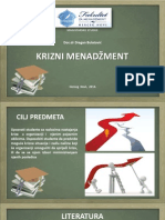 Krizni Menadzment 2014. Predavanja I Dio NOVO PDF