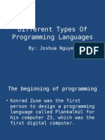 Different Types of Programming Languages