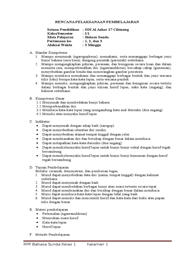 Rpp Bahasa Sunda Rismax