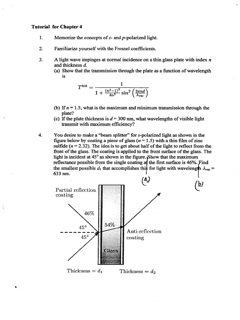 Tutorial 4 | PDF