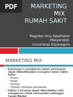 Marketing Mix Rumah Sakit - Septo Pawelas Arso