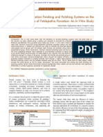 The Effects of Porcelain Finishing and Polishing Systems on the Surface Roughness of Feldspathic Porcelain