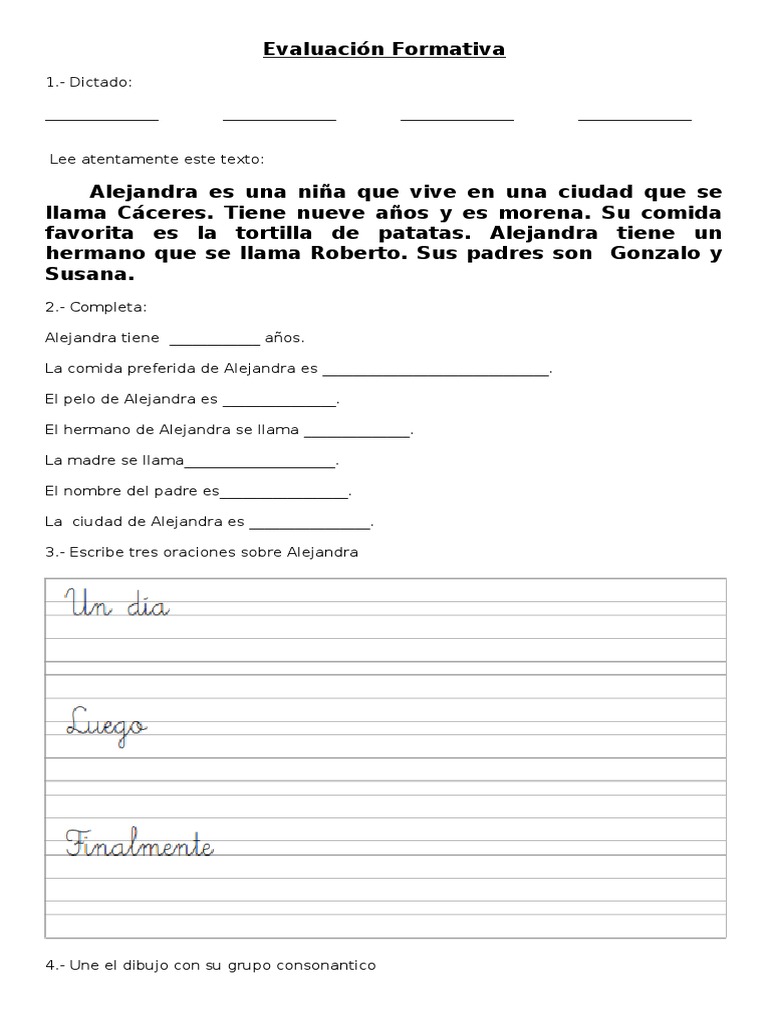 Prueba de Lenguaje Segundo Básico | PDF