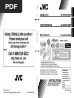 JVC KD600 Manual de Usuario PDF