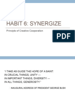 Habit 6: Synergize (7 Habits of Highly Effective People)