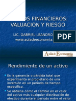 Valuacion de Activos Financieros