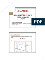 CHAPTER 3 - Non - Uniform Flow in Open Channel (Part 1)