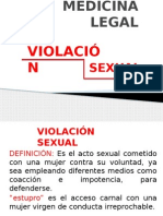 Medicina Legal Viola C I On Sexual