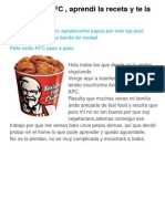 Receta de KFC