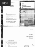 POPPER. A lógica das ciências sociais