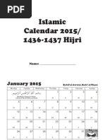 Hijri Calendar 14363 PDF | PDF | Hajj | Ramadan