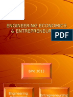 Engineering Economics & Entrepreneurship