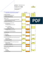 Copia de O&O Costs Estimating Form