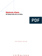 Melanie Klein - 01. El Desarrollo de Un Nino