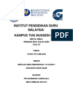 Institut Pendidikan Guru Malaysia Kampus Tun Hussein Onn: Kertas Kerja Program Bina Insan Guru Fasa Iv