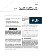 Types CR, CRC, CRP and CRD Directional Overcurrent Relays: Caution