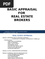 Basic Appraisal for Real Estate Broker