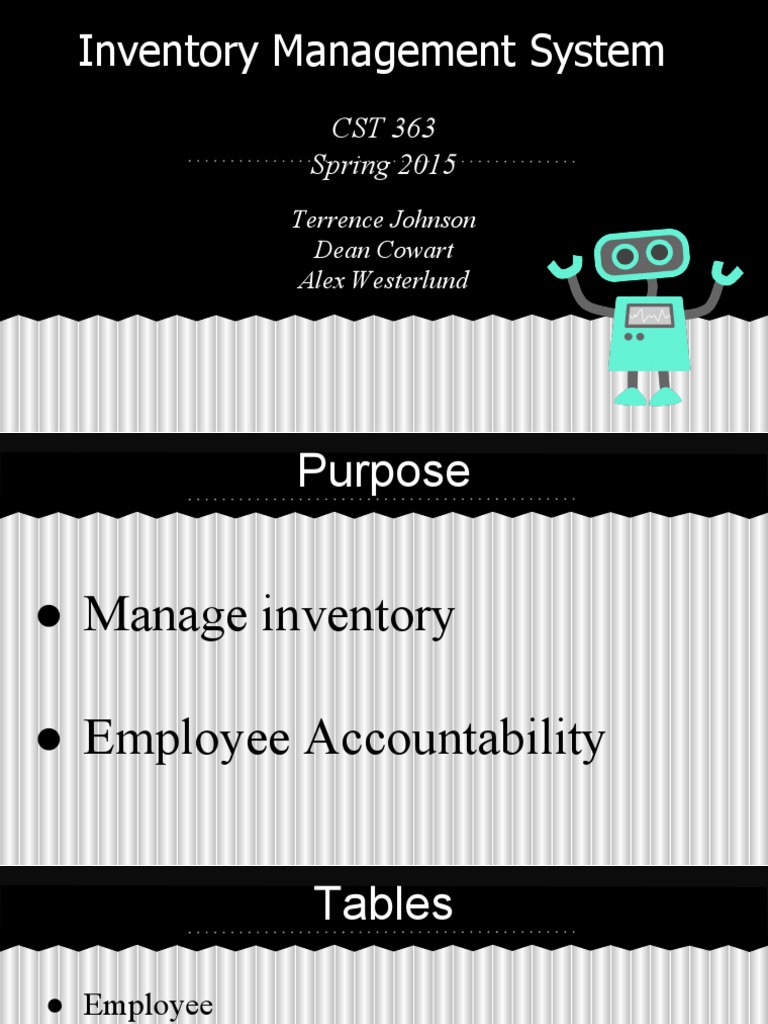 Inventory Management System Overview | PDF | Teaching Methods ...
