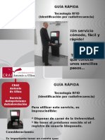 Guia Rápida Del Servicio de Autopréstamo y Autodevolución RFID - CRAI Antonio de Ulloa