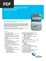 Alpha AS1440: Electronic Polyphase Meter