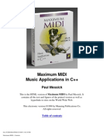 Maximum MIDI Music Applications in C++